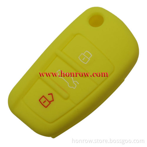 2016 new products-- Aud 3 button silicon case (black,blue ,green ,red,yellow. Please choose the color)